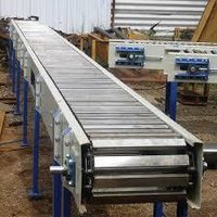 Ss Slat Conveyor - Industrial Grade, Stainless Steel, 1-year Warranty | Reliable Slat Conveyor For Heavy Loads