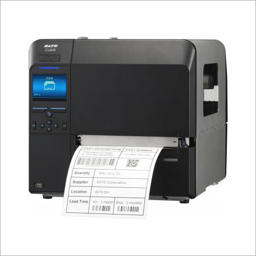 SATO Thermal Barcode Printer - Black Electric Printer with Good Quality Printing | Ideal for Reliable Labeling Applications