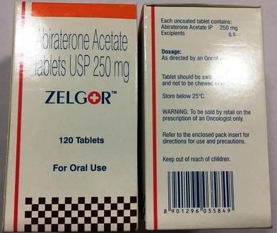 Zelgor 250Mg Ingredients: Abiraterone Acetate