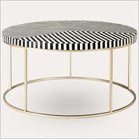 Bone Inlay Tea Table