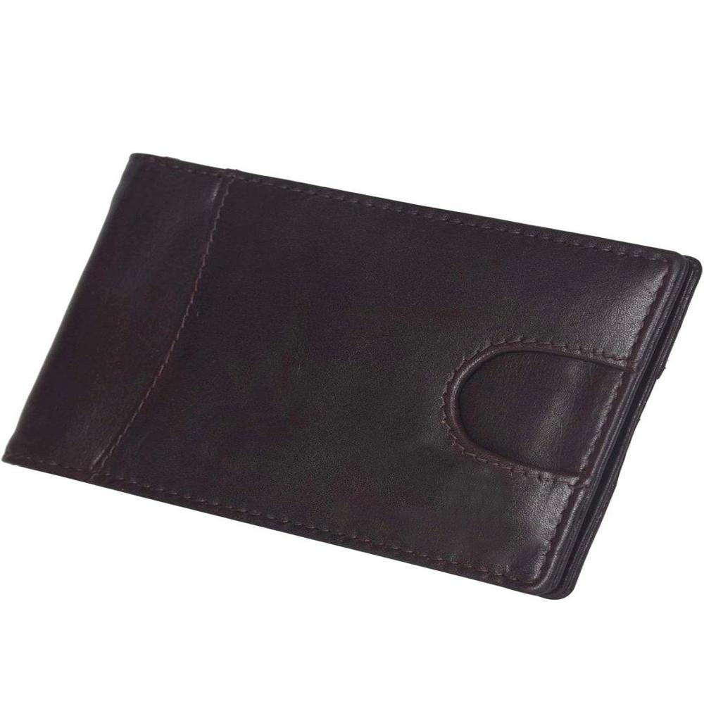 Mena S Leather Wallet - Color: Dark Brown