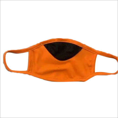 100% Cotton Orange Face Mask