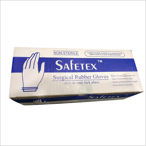 White Surgical Rubber Gloves