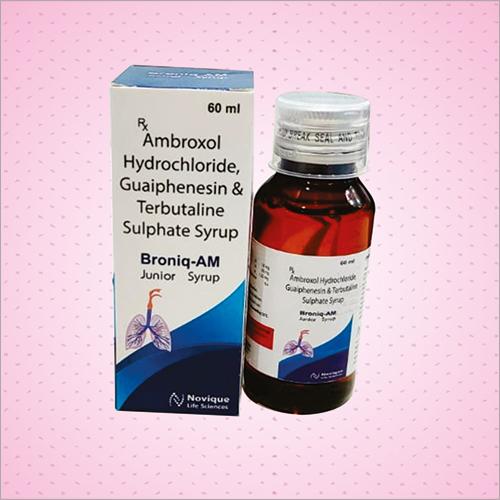 60ml Ambroxol Hydrochloride Guaiphenesin and Terbutaline Sulphate Syrup By NOVIQUE LIFE SCIENCES PVT LTD