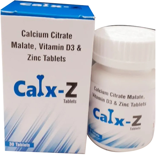 Calcium Citrate Malte Vitamin D3 and Zinc Tablets