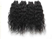 100% Human Hair Extensions Natural Color Vintage Unprocessed Indian Curly Hair
