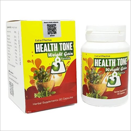 Extra Effective Health Tone Weight Gain Capsules Age Group: After 12 Years Age People Can Use