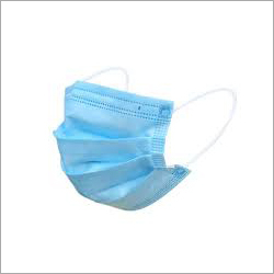 Non Woven Face Mask - Non Woven Material, Rectangle Shape, Sky Blue Color | Disposable, Medical Grade Quality, Effective Filtration