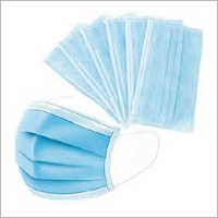 3 Ply Non Woven Mask - Non Woven Material, Sky Blue Color | Medical Grade, Disposable Face Mask