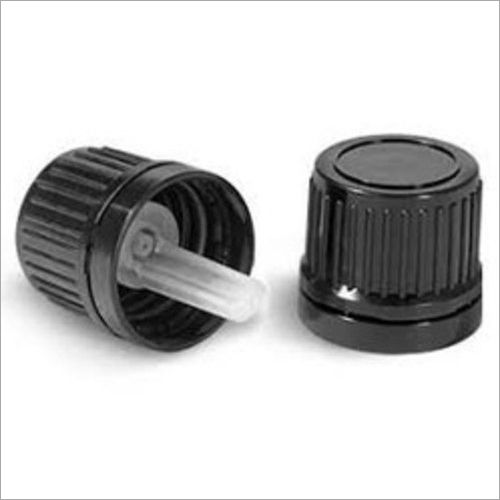 Black 18mm Dropper Plastic Cap