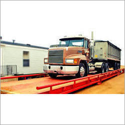 Orange Surface Mounted Pit Weighbridge