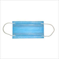 Disposable 3 Ply Medical Face Mask - Non Woven Fabric, Rectangle Shape, Medical Blue Color | Disposable Usage, Insurance Against Airborne Particles