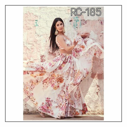Flower print choli