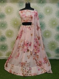 Flower print choli