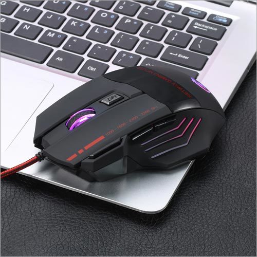 A907 Professional Wired Gaming Mouse 7-Key Colorful Glowing 5500dpi