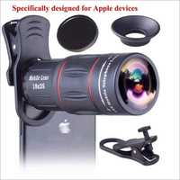 Universal 18x25 Monocular Zoom HD Optical Cell Phone Lens