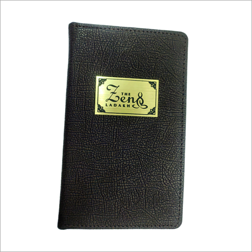 Plain Leather Cheque Folder