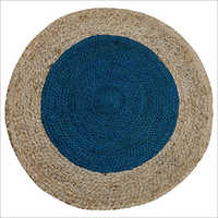 Blue-brown Jute Mat
