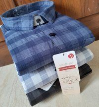 Check Shirt - Cotton, Long Sleeves, Classic Collar | Lightweight, Soft Touch, Versatile For All Occasions