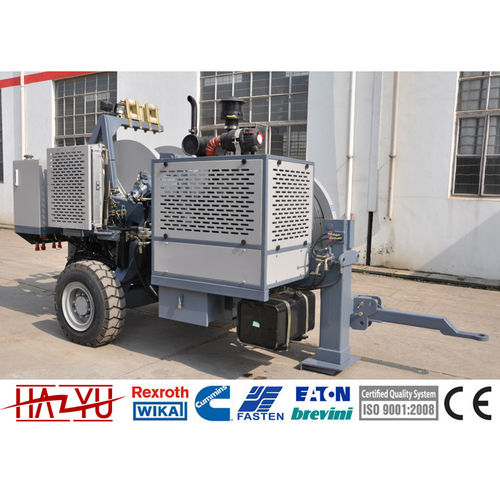 5 Ton Cable Reel Trailer , Cable Drum Carrier for stringing with automatic  braking device