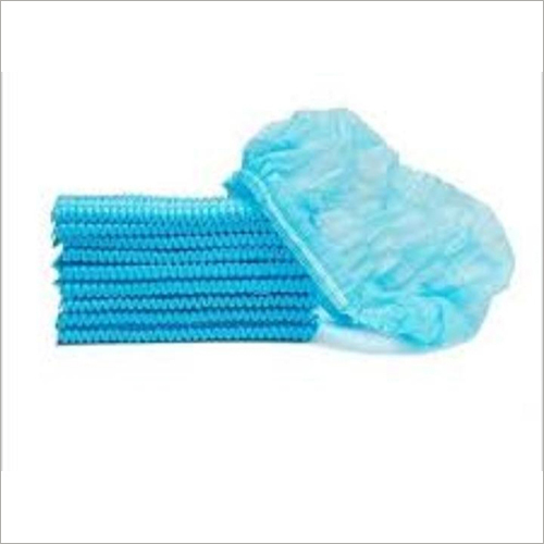 Surgical Cap - Non Woven Material, Free Size, Sky Blue Color | Disposable Design, Plain Style, Client-Centric Approach