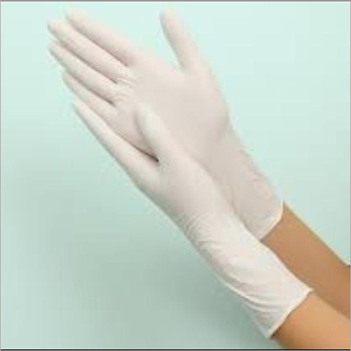 Disposable Nitrile Gloves - Medium Size, 260 mm Sleeve Length, White Color | 100 Pieces Per Box, Disposable Type, Non-Sterilized, Latex Material