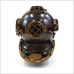 NauticalMart Maritime Collectible Vintage Nautical Black Aluminium Scuba Divers Helmet