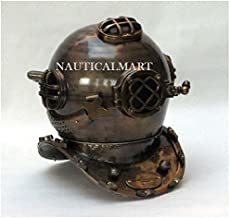 Nauticalmart 18" Us Navy Mark V Aluminum Diving Divers Helmet