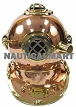 NauticalMart Full-Size U.S. Navy Mark V Brass Diving Divers Helmet