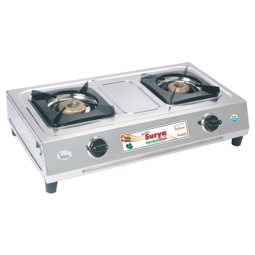 Elegant Stainless Steel -Two Burner Gas Stove