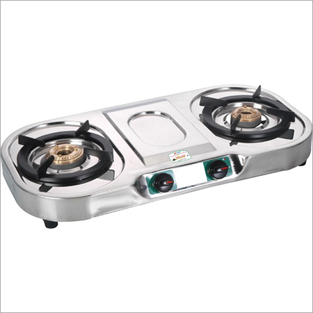 Nano Stainless Steel -Two Burner Gas Stove