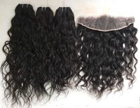 Raw Indian Wavy Hair  lace frontal Swiss Transparent Frontal
