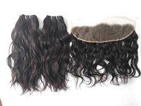 Raw Indian Wavy Hair  lace frontal Swiss Transparent Frontal