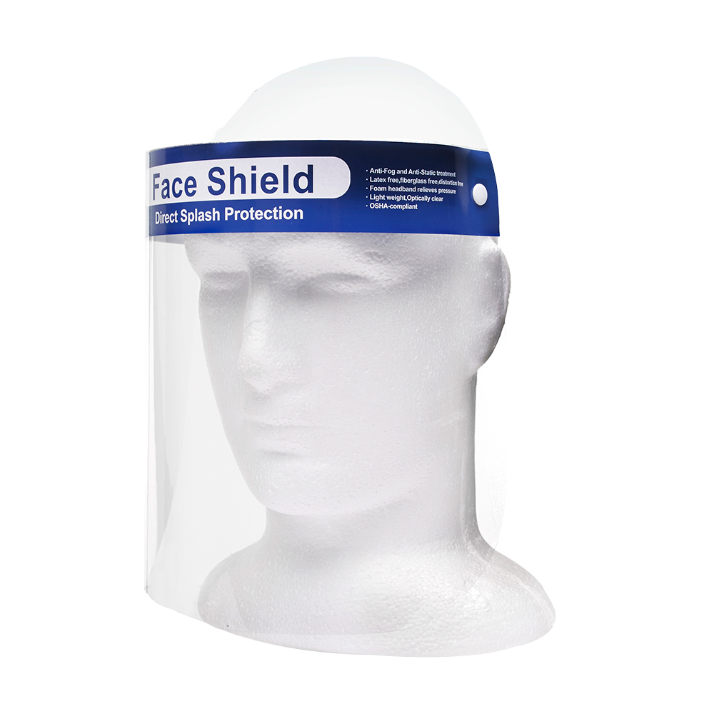 Full Face PET Transparent Anti Fog Face Shields