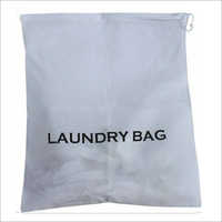 Non Woven Laundry Bag - Various Sizes Available, Printed White Design With Flexible Loop For Easy Adjustment