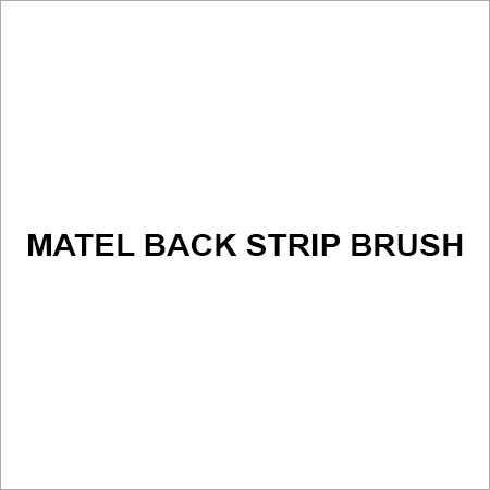 Matel back strip brush