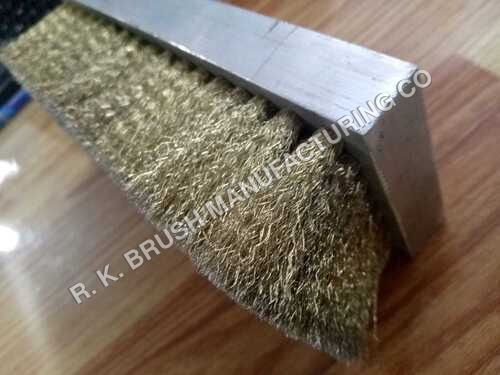 Brass Coated Aluminium Handle Brush