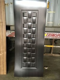 Hdf Door Skin - 7ft.*3.5ft.*4mm | Brown, Pvc Material, Flexible Hardness, Oil Proof, Waterproof, Smooth Surface, Glossy Texture