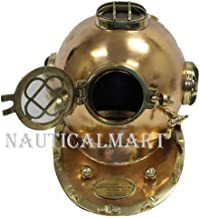 Real Simple A Handtooled Handcrafted Mark Five Divers Helmet Nautical Decor