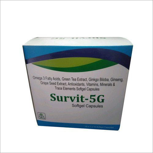 5G Preparation with Vitamin, Antioxidant, Minerals & Trace Elements Softgel Capsule