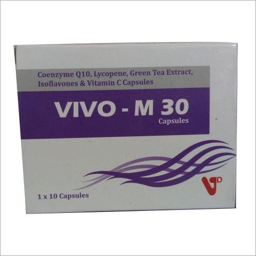 Coenzyme Q10  Lycopene Green Tea Extract  Isoflavones and Vitamin C Capsule