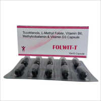 Cpsula Folate L-Metlica de la vitamina B6 Methylcobalamin y de la vitamina D3 de Tocotrienols