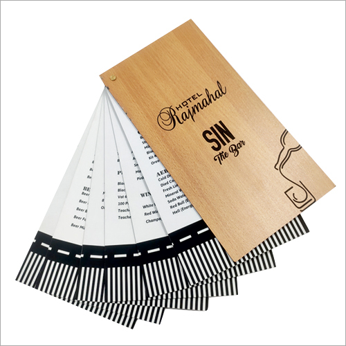 Customized Wooden Menu