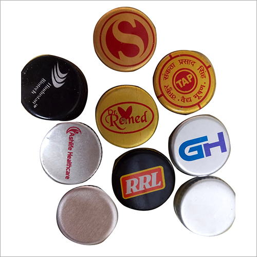 Printed Aluminum Cap - Round Shape, Customizable Size & Design | Available in Various Colors, Ideal for Bottles