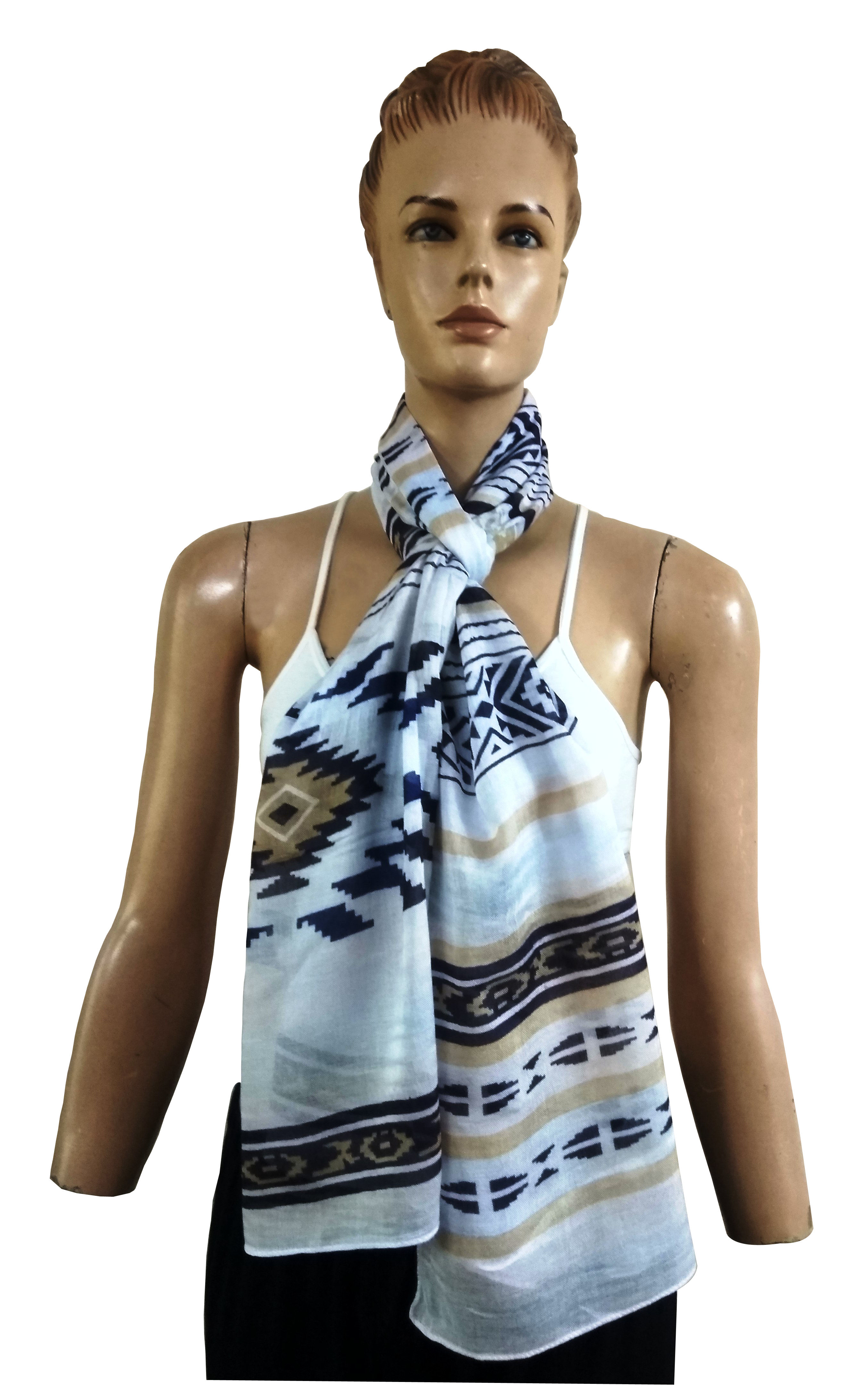 100% Viscose printed Scarves