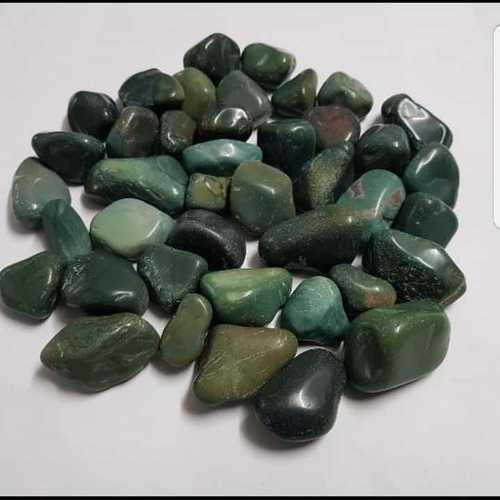Dark green polish pebbles