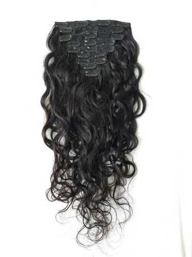 Single Donor Clip in Wavy Human Hair