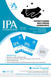 Ipa Multipurpose Cleaning Wipes - 15x15 Cm Wet Wipes