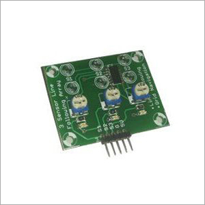 3 Sensor Line Following Array - Metal & Plastic, 5V DC Input | Ideal for Basic Line Following and Grid Navigating Robots, Easy Digital Outputs