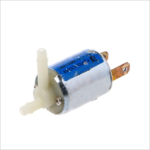 12V Air Valve Miniature Solenoid On-Off Normally Closed - DC12V, 100mA, Load Flow: More than 11 L/min, Size: 60x23.2mm | Single Phase, Electric Start, Mechanical Seal